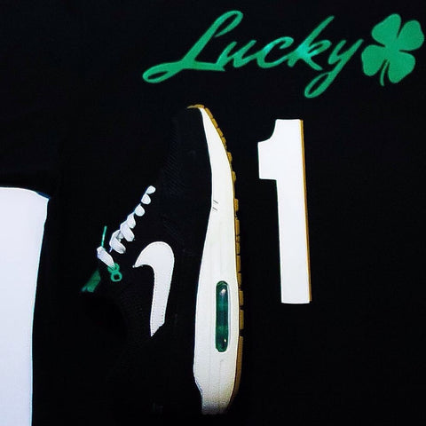 Foot-Balla T-Shirt "LUCKY GREEN" BLK