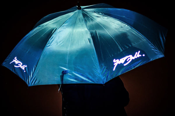Foot Balla Script Logo 3m Reflective Umbrella