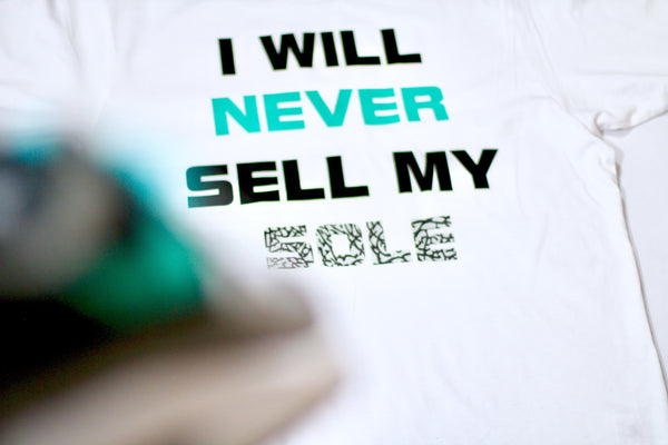 Foot-Balla Atmos Elephant print Tee "Never sell my sole"